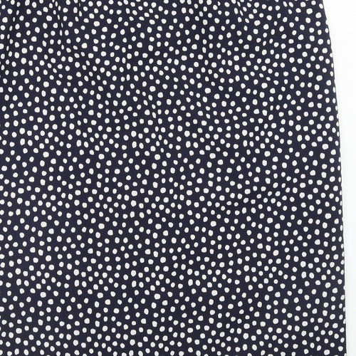 Kaleidoscope Womens Blue Geometric Polyester A-Line Skirt Size 22 Zip