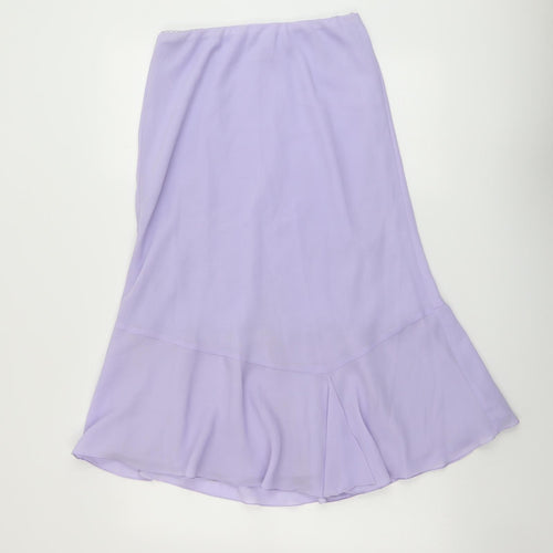 Bonmarché Womens Purple Polyester Swing Skirt Size 12