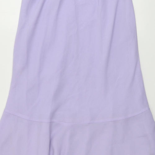 Bonmarché Womens Purple Polyester Swing Skirt Size 12