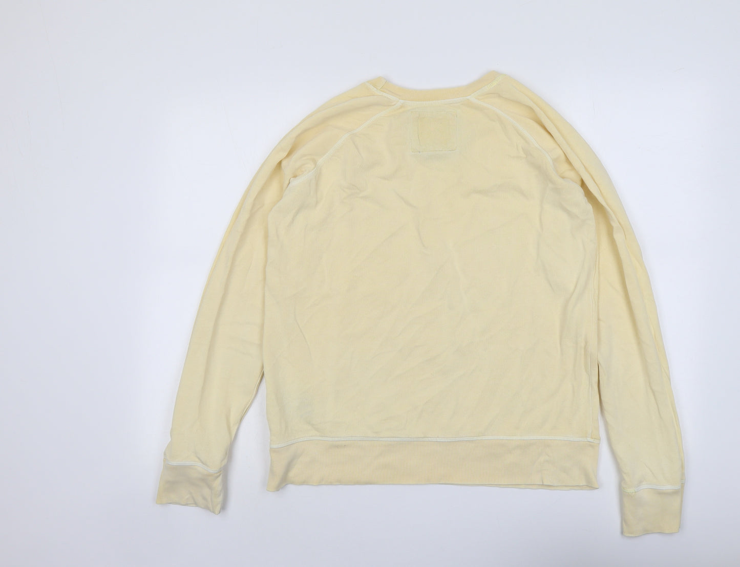 Crew Clothing Womens Yellow Cotton Pullover Sweatshirt Size 12 Pullover