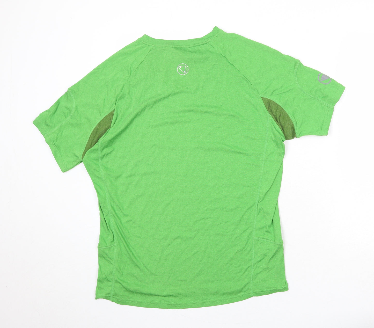 Endura Mens Green Polypropylene Basic T-Shirt Size XL Round Neck Pullover