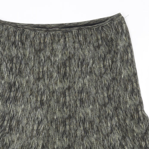 Ann Harvey Womens Multicoloured Geometric Polyester Swing Skirt Size 14
