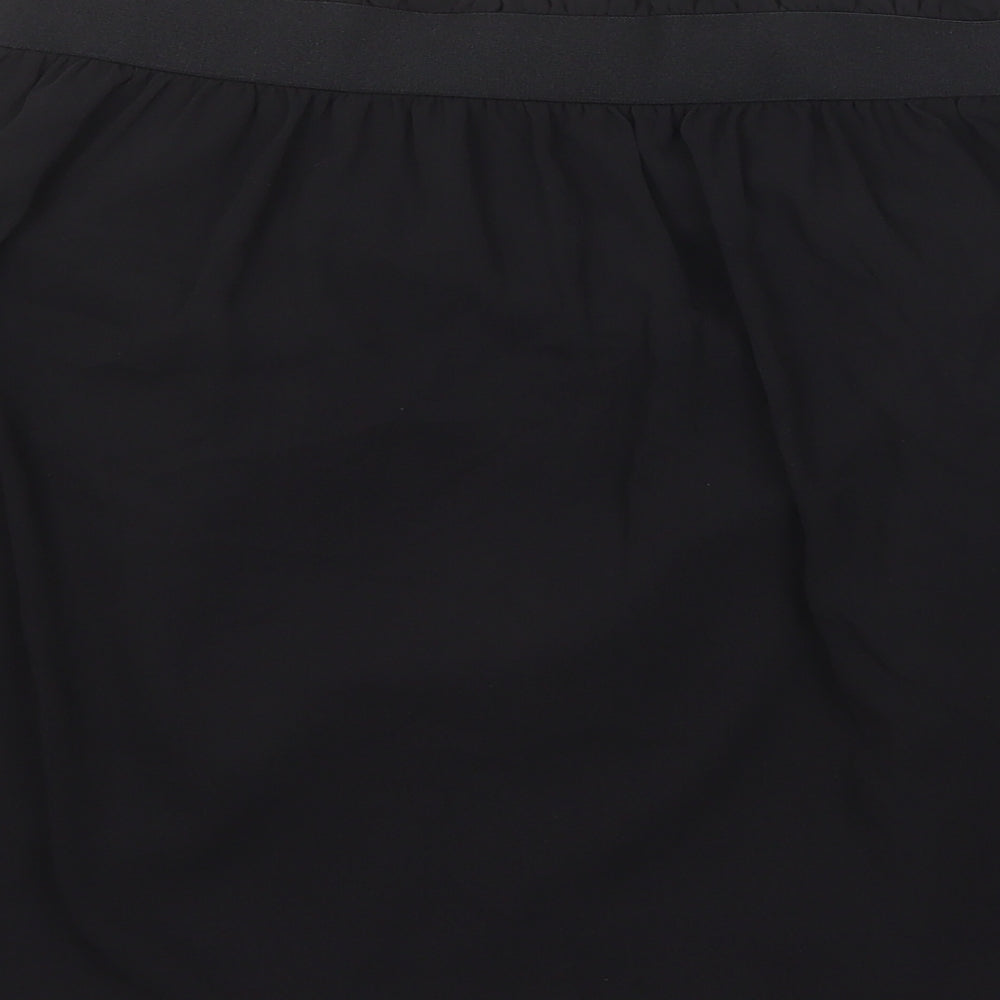 H&M Womens Black Polyester Skater Skirt Size 16