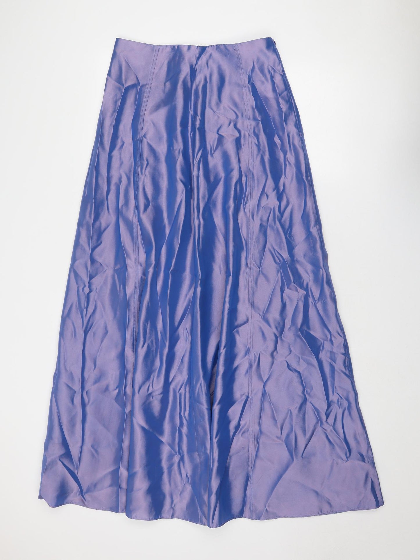 Collections Womens Purple Acetate Maxi Skirt Size 12 Zip