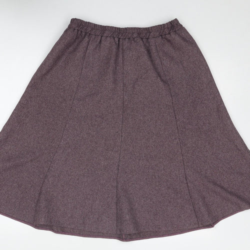 Abifel Womens Purple Polyester Swing Skirt Size 16 - Size 16-18