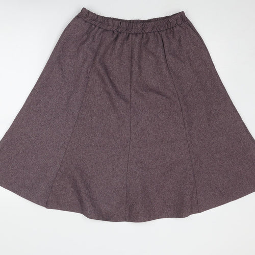 Abifel Womens Purple Polyester Swing Skirt Size 16 - Size 16-18