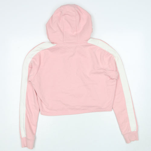 ellesse Womens Pink Cotton Pullover Hoodie Size 12 Pullover