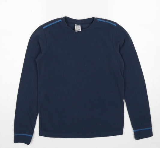 DECATHLON Girls Blue Polyester Pullover Sweatshirt Size 14 Years Pullover