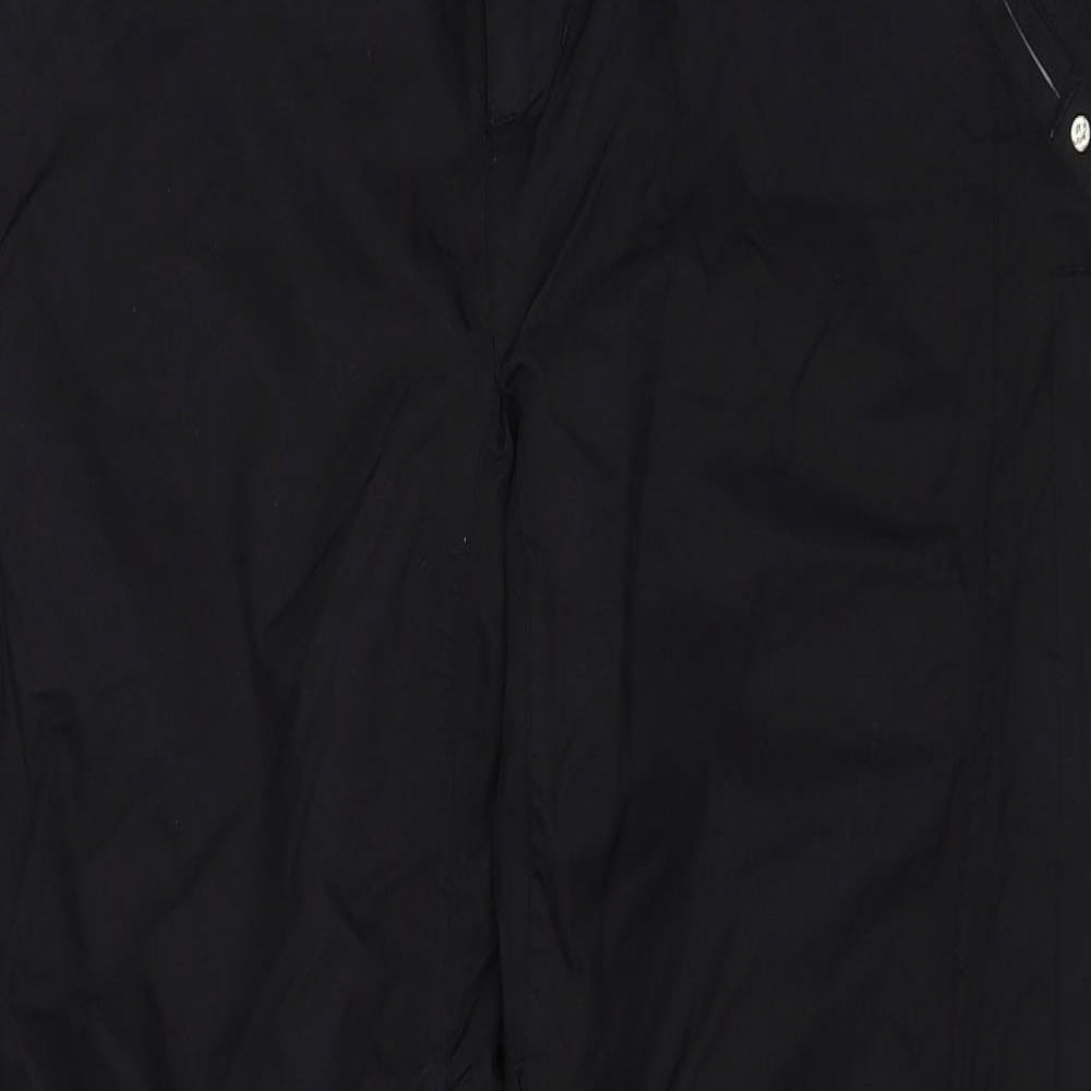 Groovestar Womens Black Nylon Snow Pants Trousers Size 10 Regular Zip