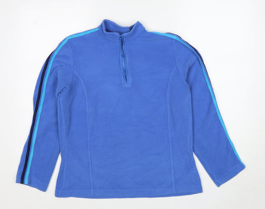 Marks and Spencer Womens Blue Polyester Pullover Sweatshirt Size 14 Pullover