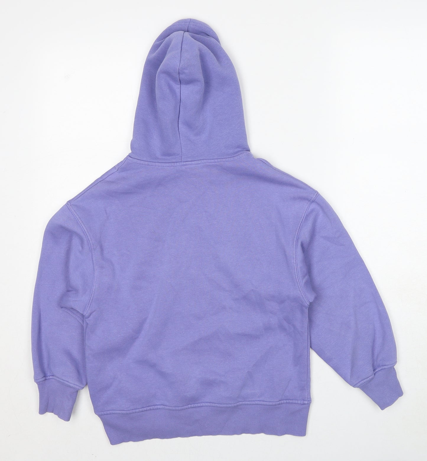 Zara Girls Purple Cotton Pullover Hoodie Size 10 Years Pullover - Nice Team