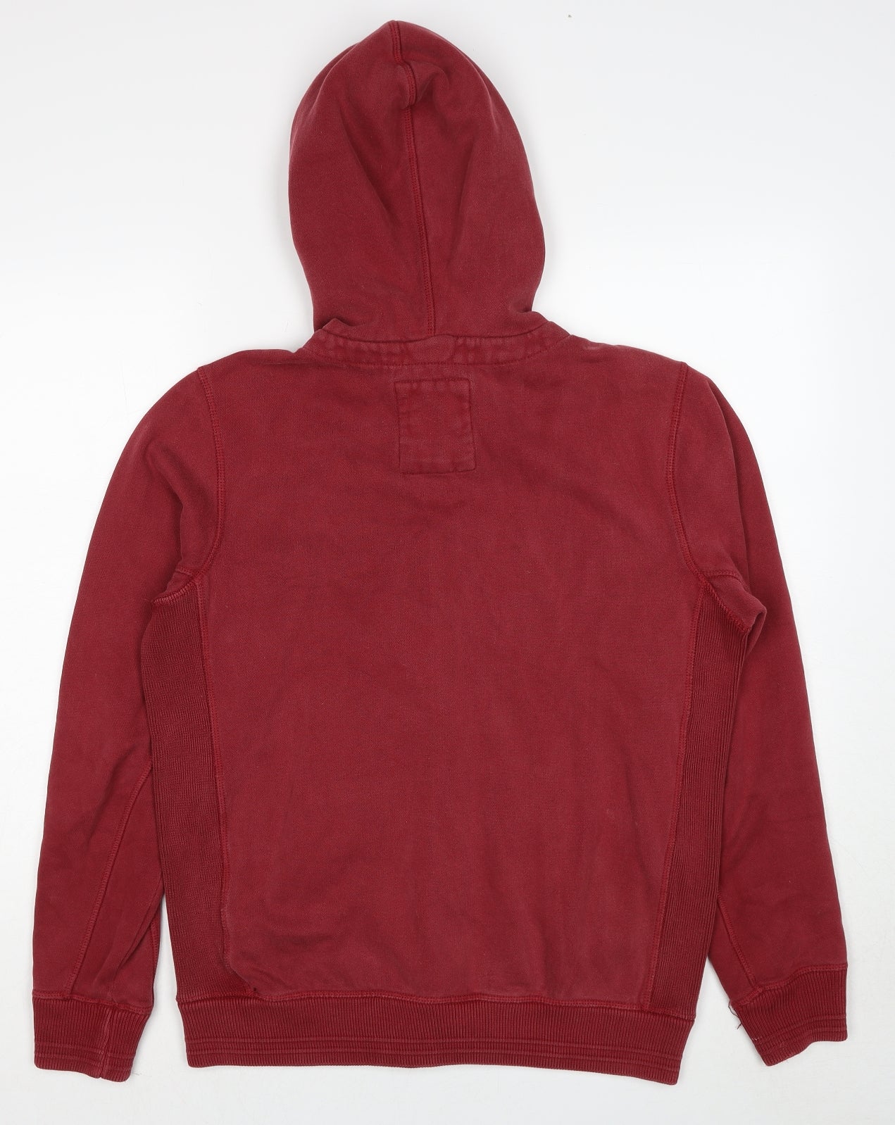Fat Face Mens Red Cotton Full Zip Hoodie Size S