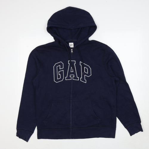 Gap Mens Blue Cotton Full Zip Hoodie Size M