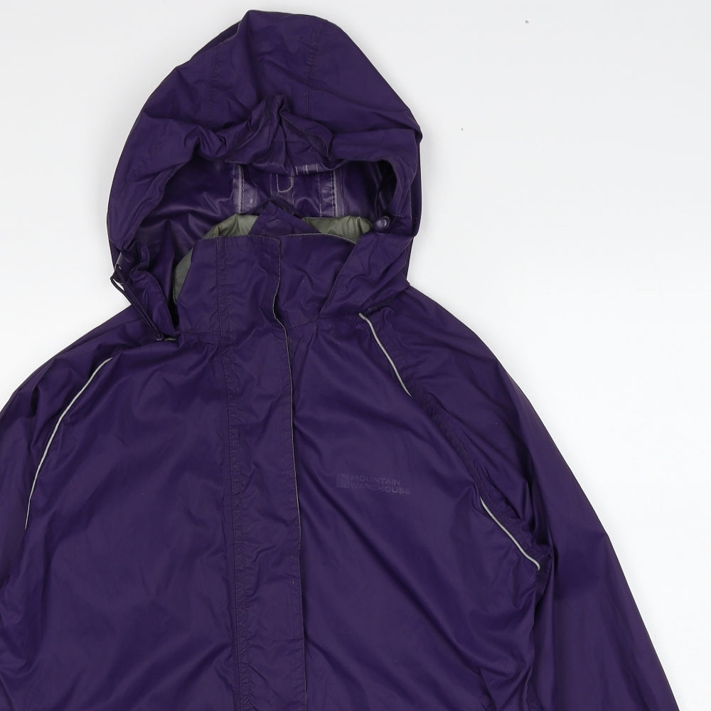 Mountain Warehouse Womens Purple Windbreaker Jacket Size 10 Zip