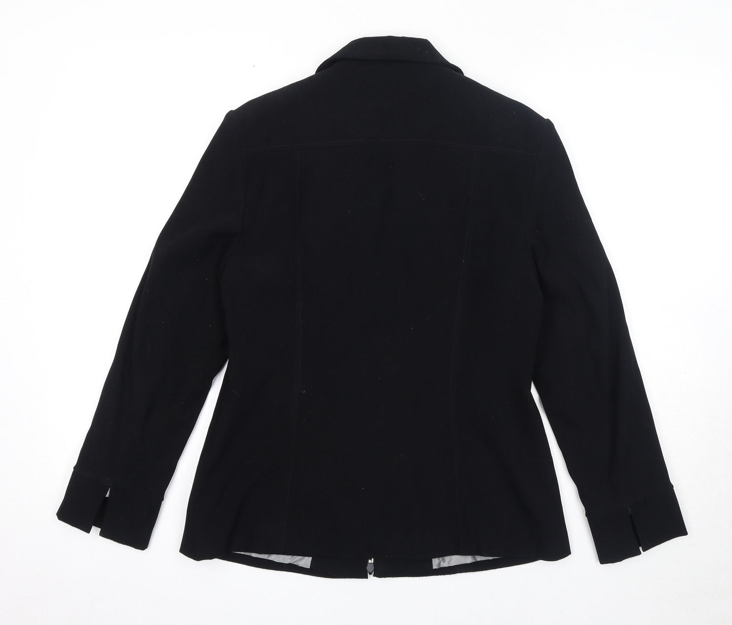 CMD Womens Black Jacket Size 10 Zip