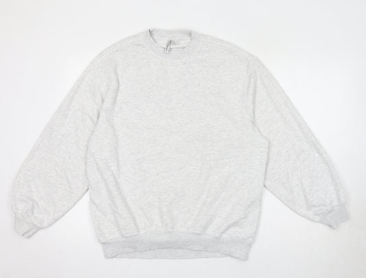 Divided by H&M Mens Grey Cotton Pullover Sweatshirt Size XS - Unisex