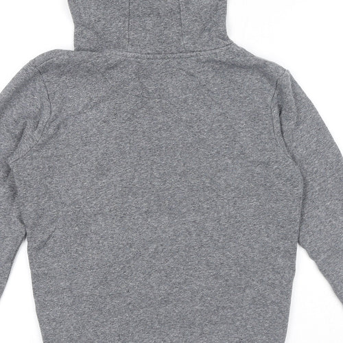 Marks and Spencer Boys Grey Polyester Pullover Hoodie Size 10-11 Years Pullover