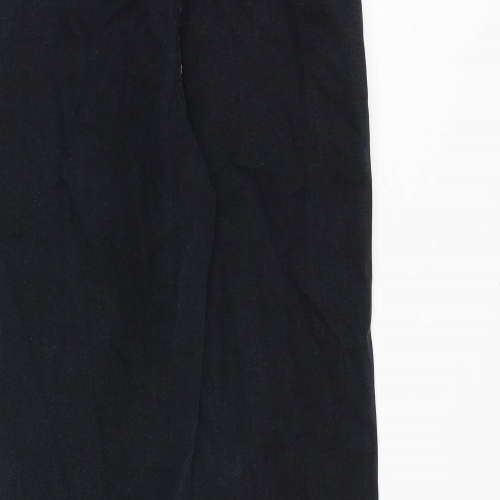 Marks and Spencer Womens Black Cotton Skinny Jeans Size 16 Regular Zip