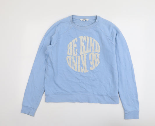 NEXT Womens Blue Cotton Pullover Sweatshirt Size M Pullover - Be Kind
