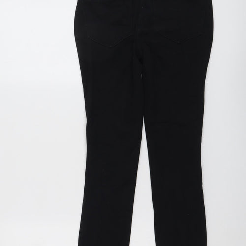 NEXT Womens Black Cotton Skinny Jeans Size 6 L26 in Regular Button