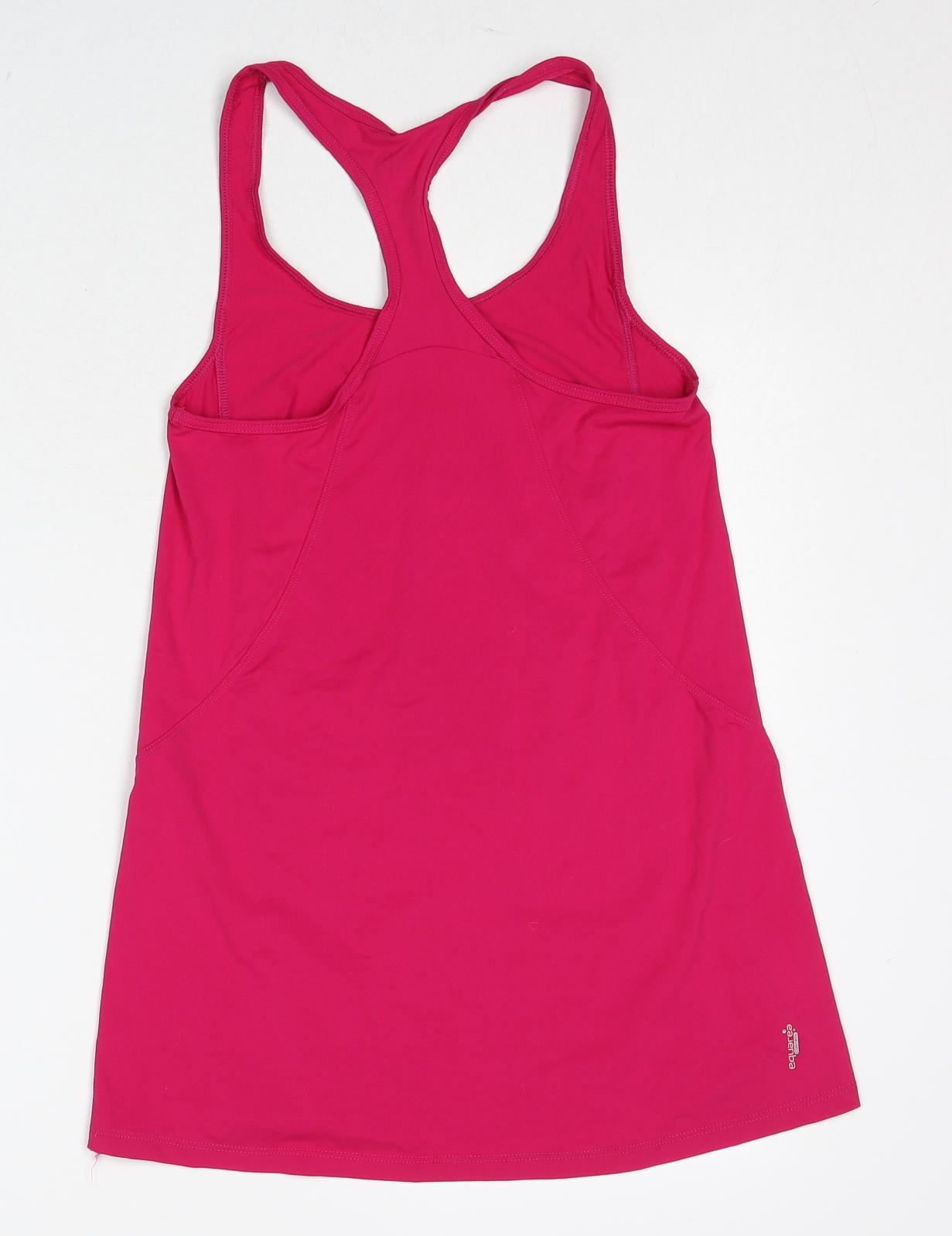 DECATHLON Womens Pink Polyester Camisole Tank Size 8 Round Neck Pullover - Body Energy