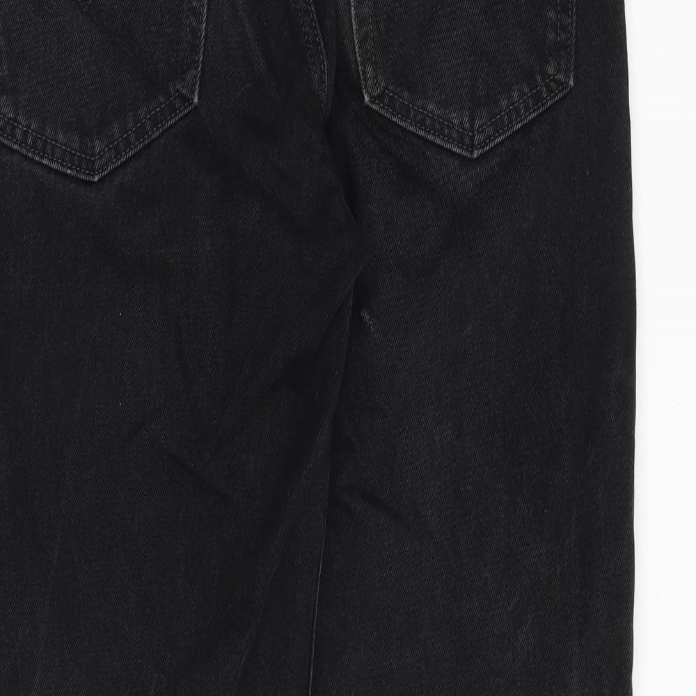 Levis Mens Black Cotton Straight Jeans Size 30 in Regular Zip