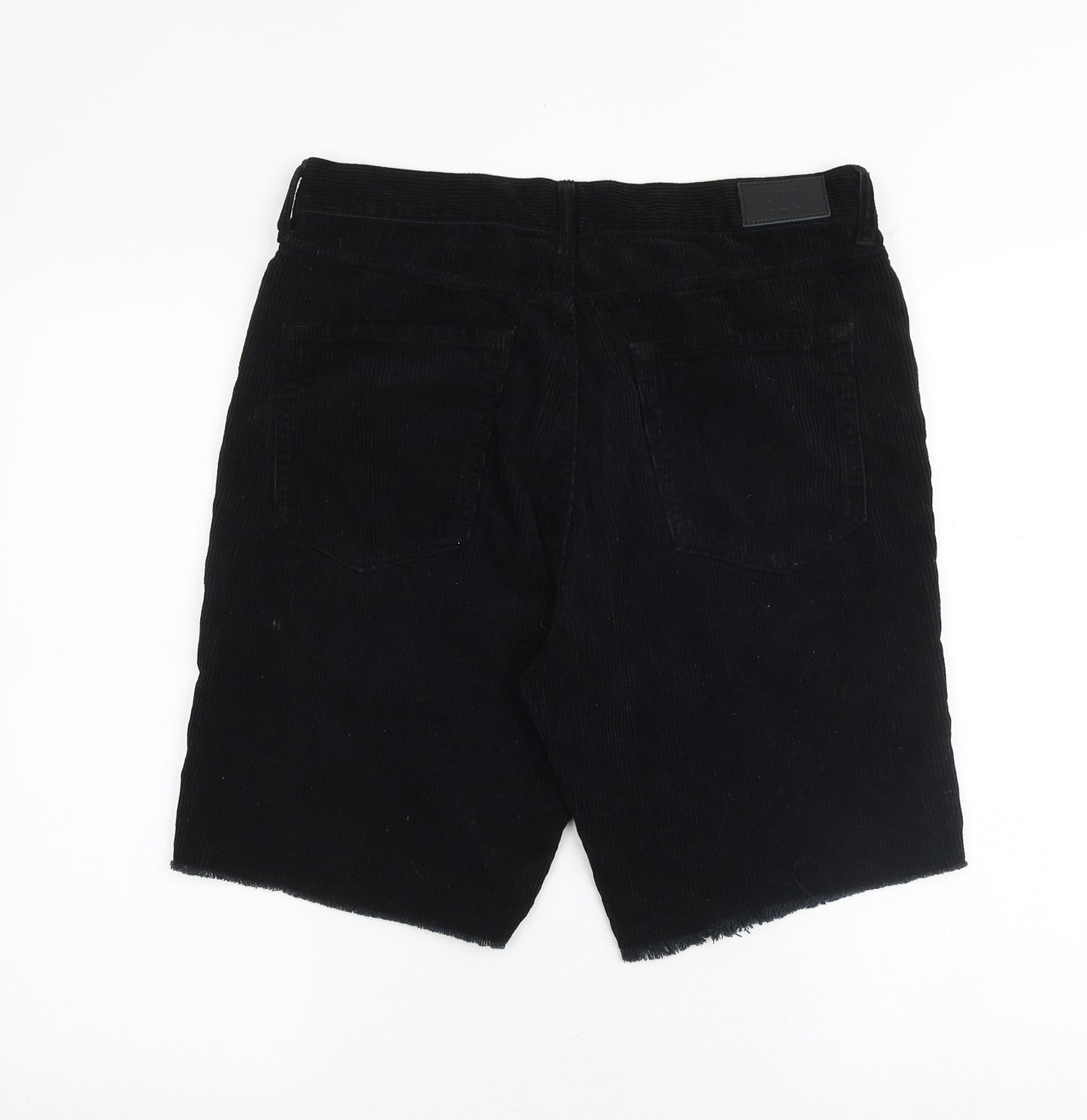BDG Mens Black Cotton Bermuda Shorts Size 32 in Regular Zip