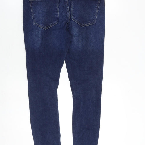Level1 Mens Blue Cotton Skinny Jeans Size 30 in Slim Zip - Distressed