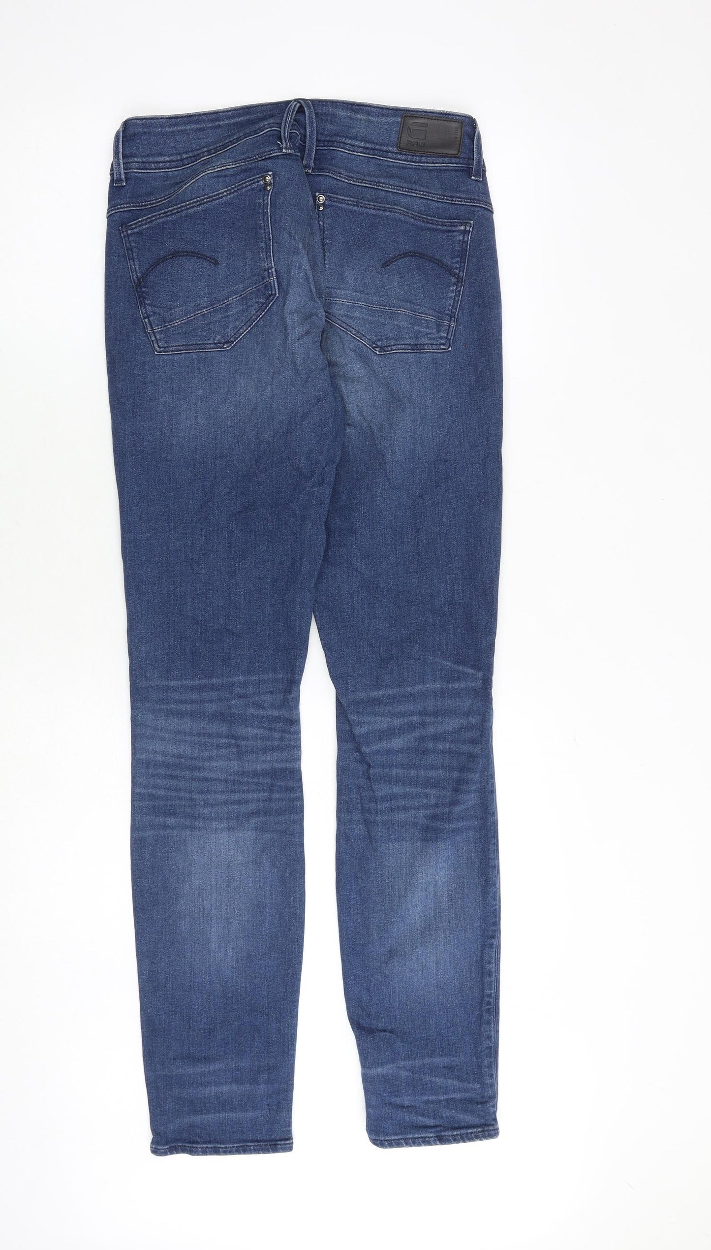 Raw Womens Blue Cotton Skinny Jeans Size 30 in Slim Zip