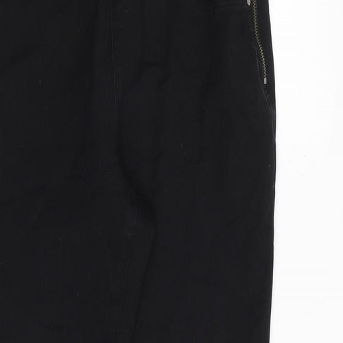 Wallis Womens Black Cotton Skinny Jeans Size 10 Regular Zip