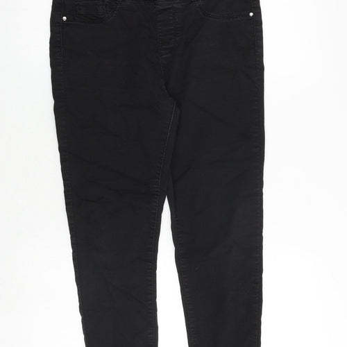Dorothy Perkins Womens Black Cotton Jegging Jeans Size 12 Regular