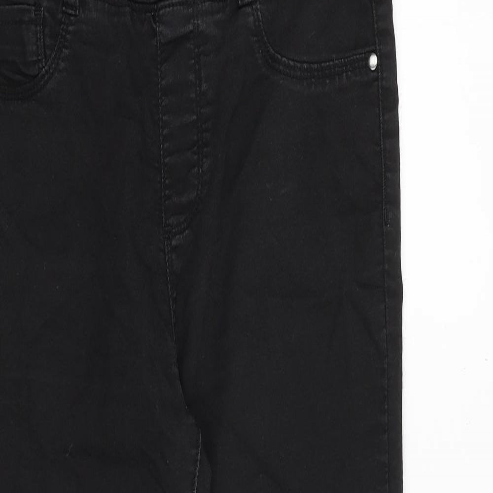 Dorothy Perkins Womens Black Cotton Jegging Jeans Size 12 Regular