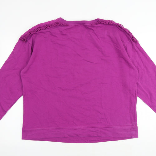 NEXT Womens Pink Cotton Pullover Sweatshirt Size XL Pullover