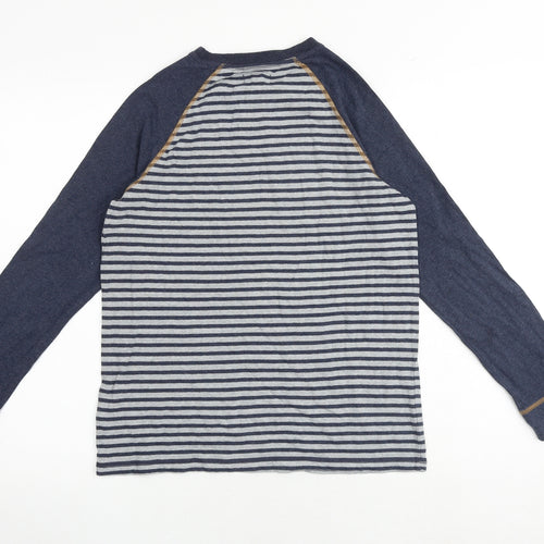 Fat Face Boys Multicoloured Striped 100% Cotton Pullover Casual Size 12-13 Years Round Neck Pullover