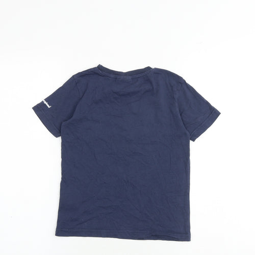 Berghaus Boys Blue 100% Cotton Basic T-Shirt Size 5-6 Years Round Neck Pullover