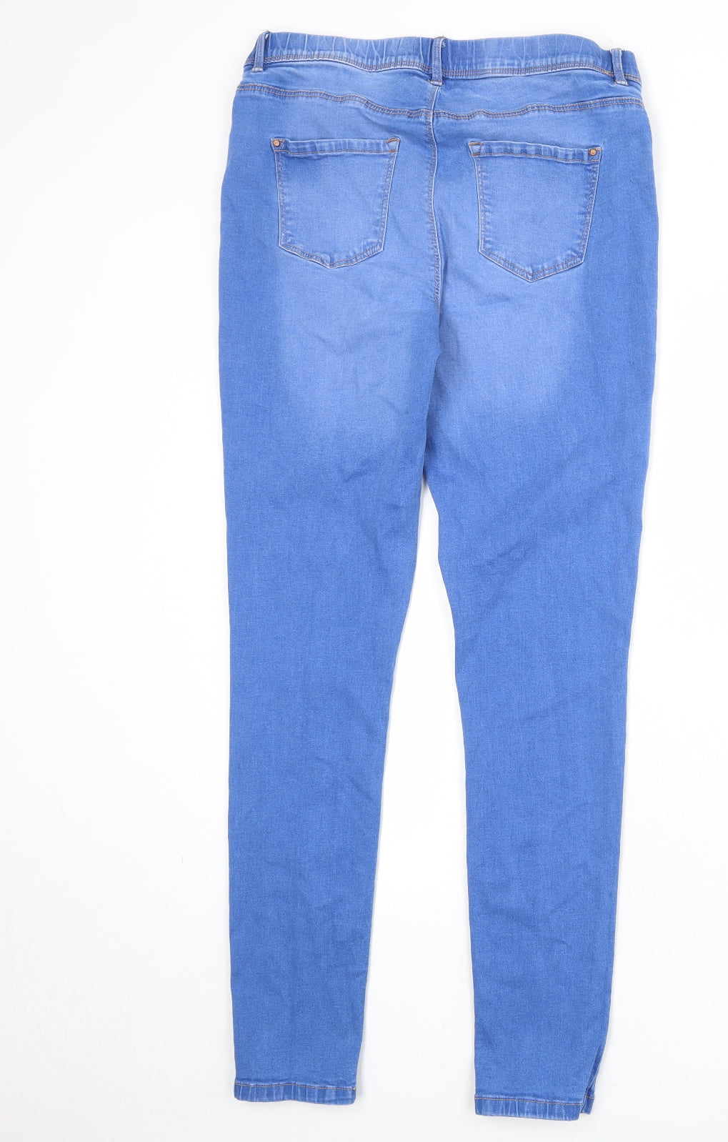 New Look Womens Blue Cotton Jegging Jeans Size 14 Regular