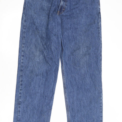Kirkland Mens Blue Cotton Straight Jeans Size 34 in Regular Zip