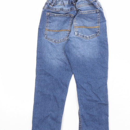 NEXT Boys Blue Cotton Skinny Jeans Size 2-3 Years Regular Snap