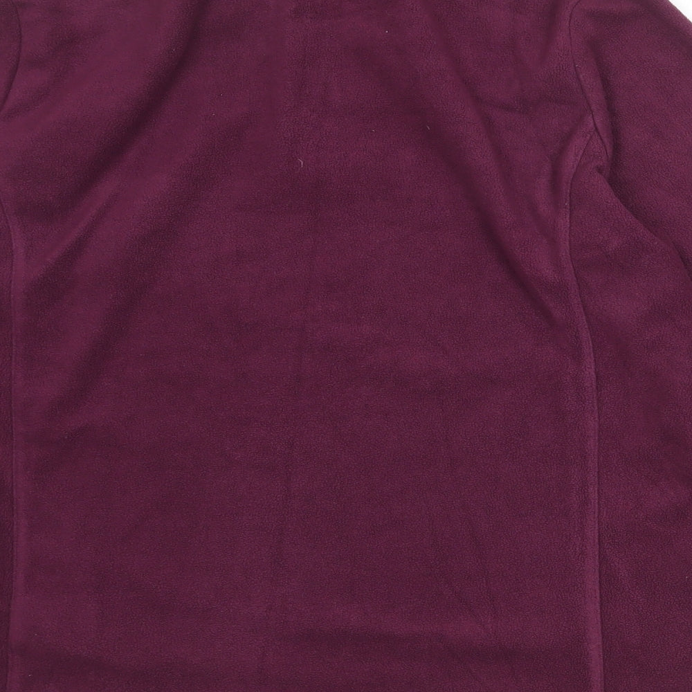 TOG24 Womens Purple Polyester Pullover Sweatshirt Size 16 Zip