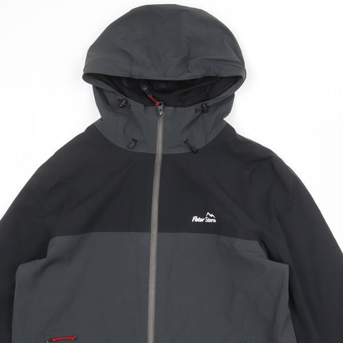 Peter Storm Mens Grey Windbreaker Jacket Size S Zip