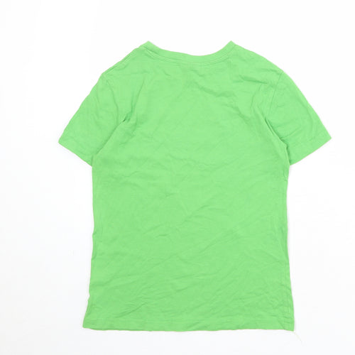 Xbox Boys Green 100% Cotton Basic T-Shirt Size 9-10 Years Round Neck Pullover - Jump In
