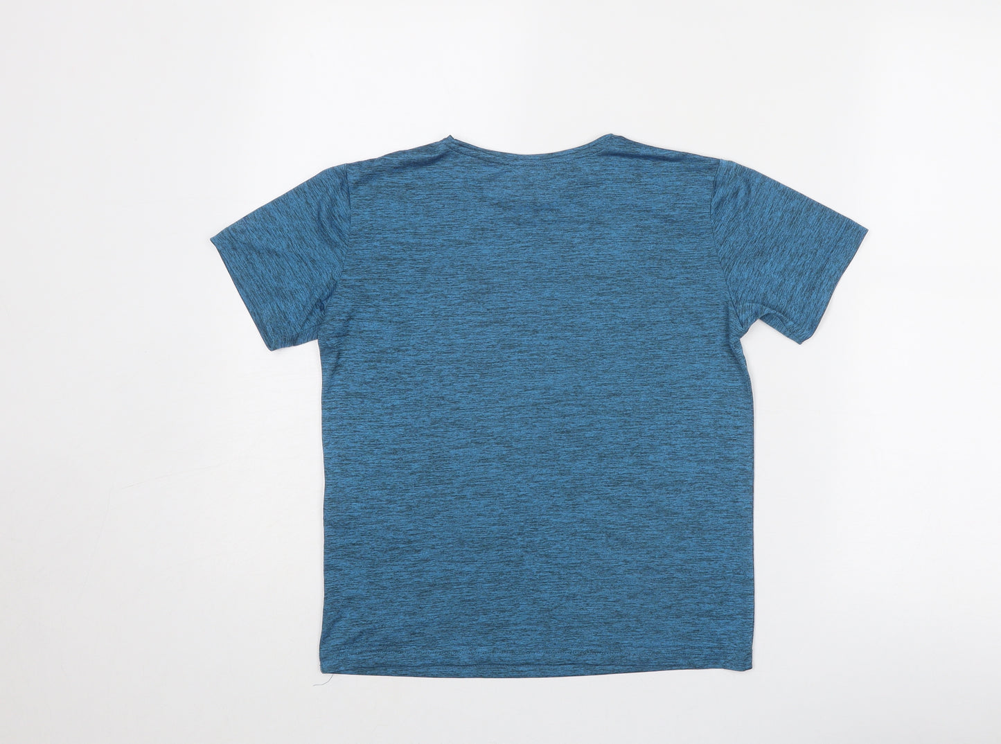 Regatta Boys Blue Polyester Basic T-Shirt Size 11-12 Years Round Neck Pullover