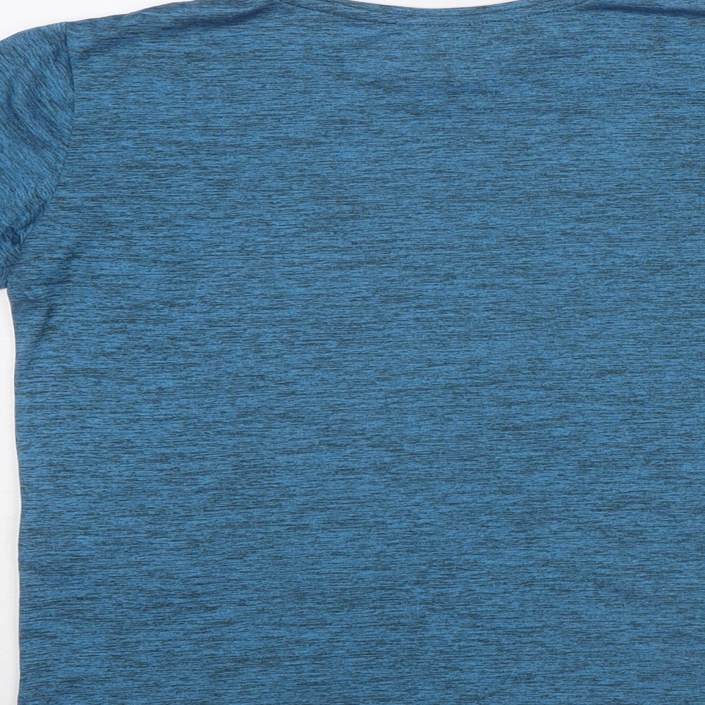 Regatta Boys Blue Polyester Basic T-Shirt Size 11-12 Years Round Neck Pullover