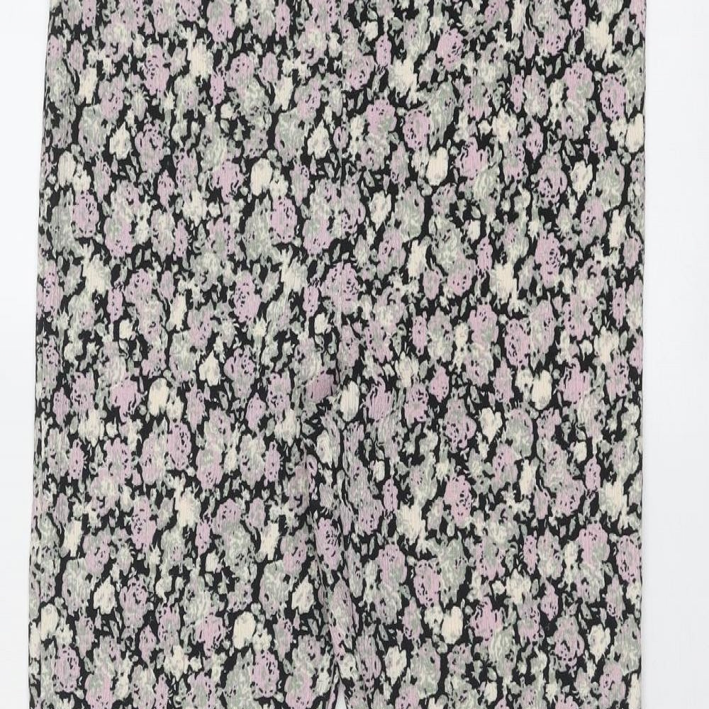 Topshop Womens Multicoloured Floral Polyester Trousers Size 12 Regular