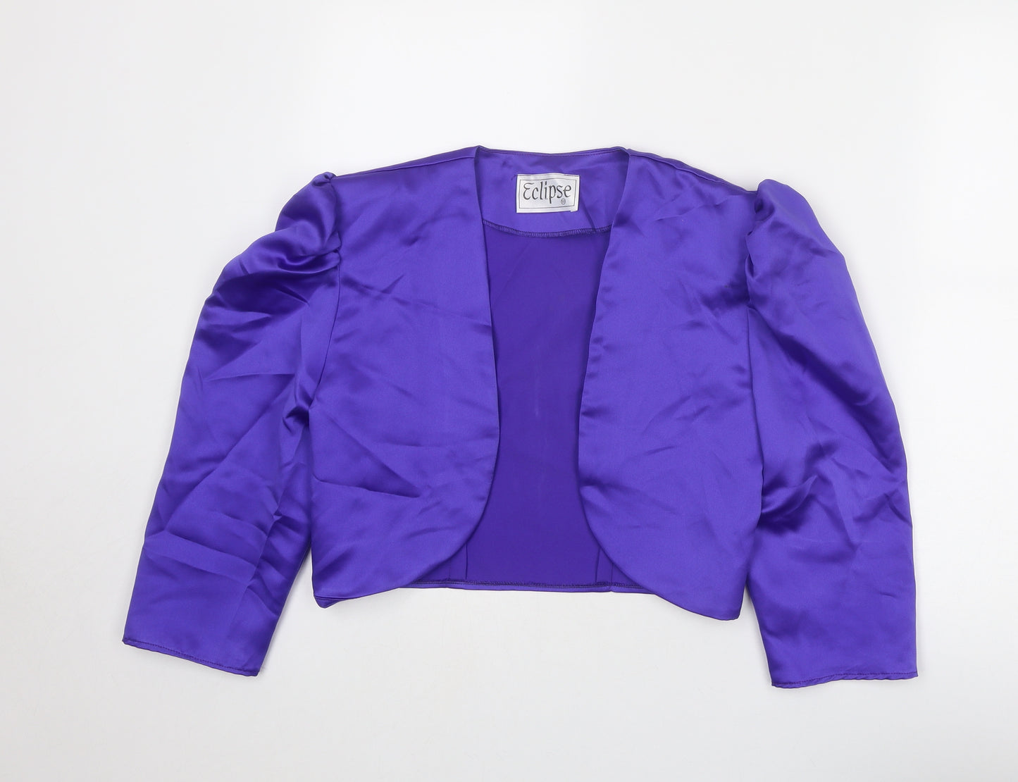 Eclipse Womens Purple Paisley Jacket Size 10
