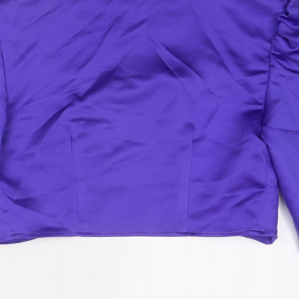 Eclipse Womens Purple Paisley Jacket Size 10