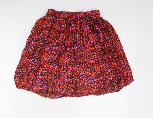By Clara Womens Multicoloured Geometric Polyester Mini Skirt Size M - Size M-L