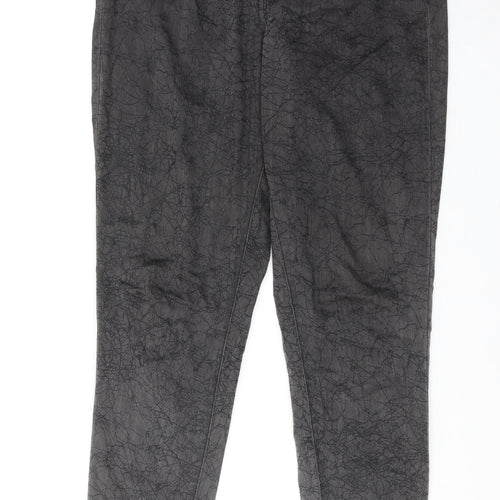 FDJ Womens Grey Geometric Cotton Jegging Jeans Size 14 Regular