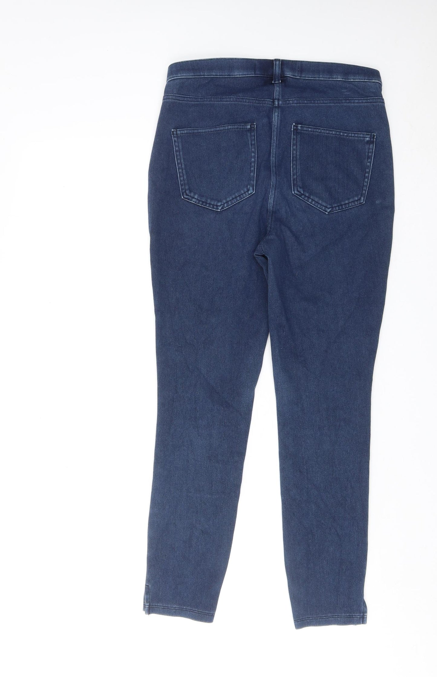 NEXT Womens Blue Cotton Jegging Jeans Size 10 Regular Zip