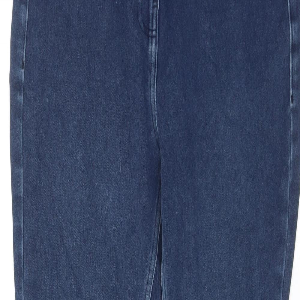 NEXT Womens Blue Cotton Jegging Jeans Size 10 Regular Zip